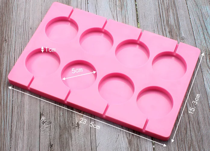 Silicone Mold Big Round Lollipop mold Cake Decorating Tools 3D Snack Tool For Same as Snack Party Kitchen Tools Bakeware