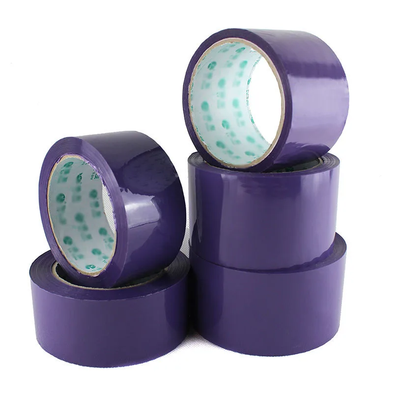 10 Sizes Purple Packing Tapes Sealing Apparatus Tape Color Transparent Tape Express Paper Boxes Seal Tape Business Supplies