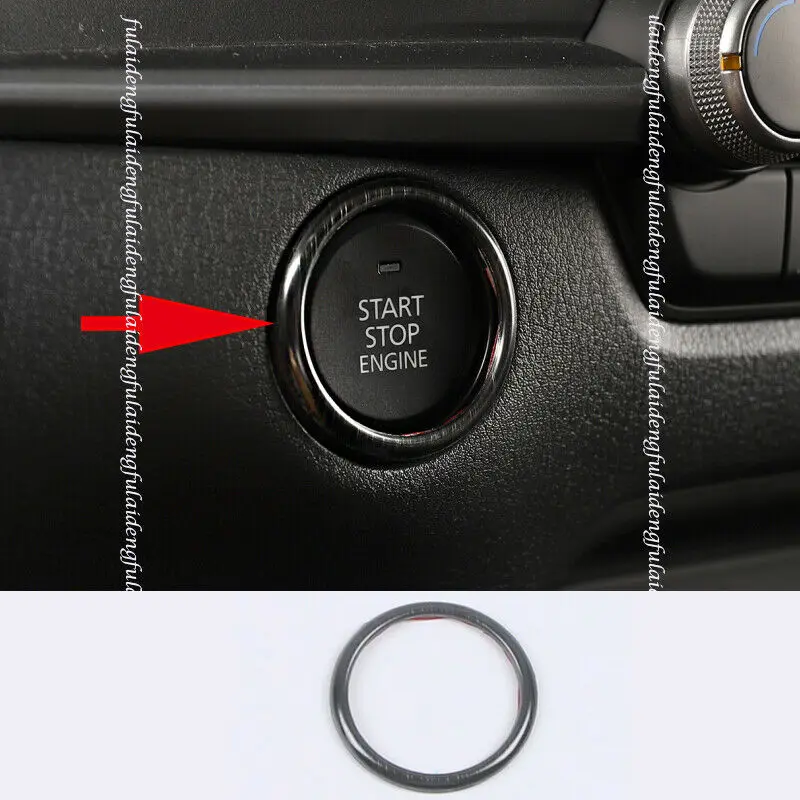 Fit For Mazda CX-30 2020-2021 New Car Steel Start Engine Ignition Button Decor Ring Cover Trim Moulding Styling Accessories 1PCS