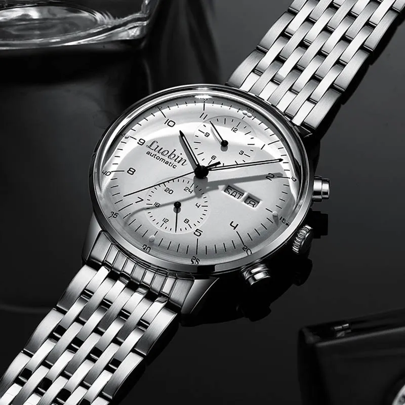 42mm Classic Fashion Automatic Mechanical Watch Calendar Waterproof Luminous Stainless Steel Mens Self Winding Watches for Men