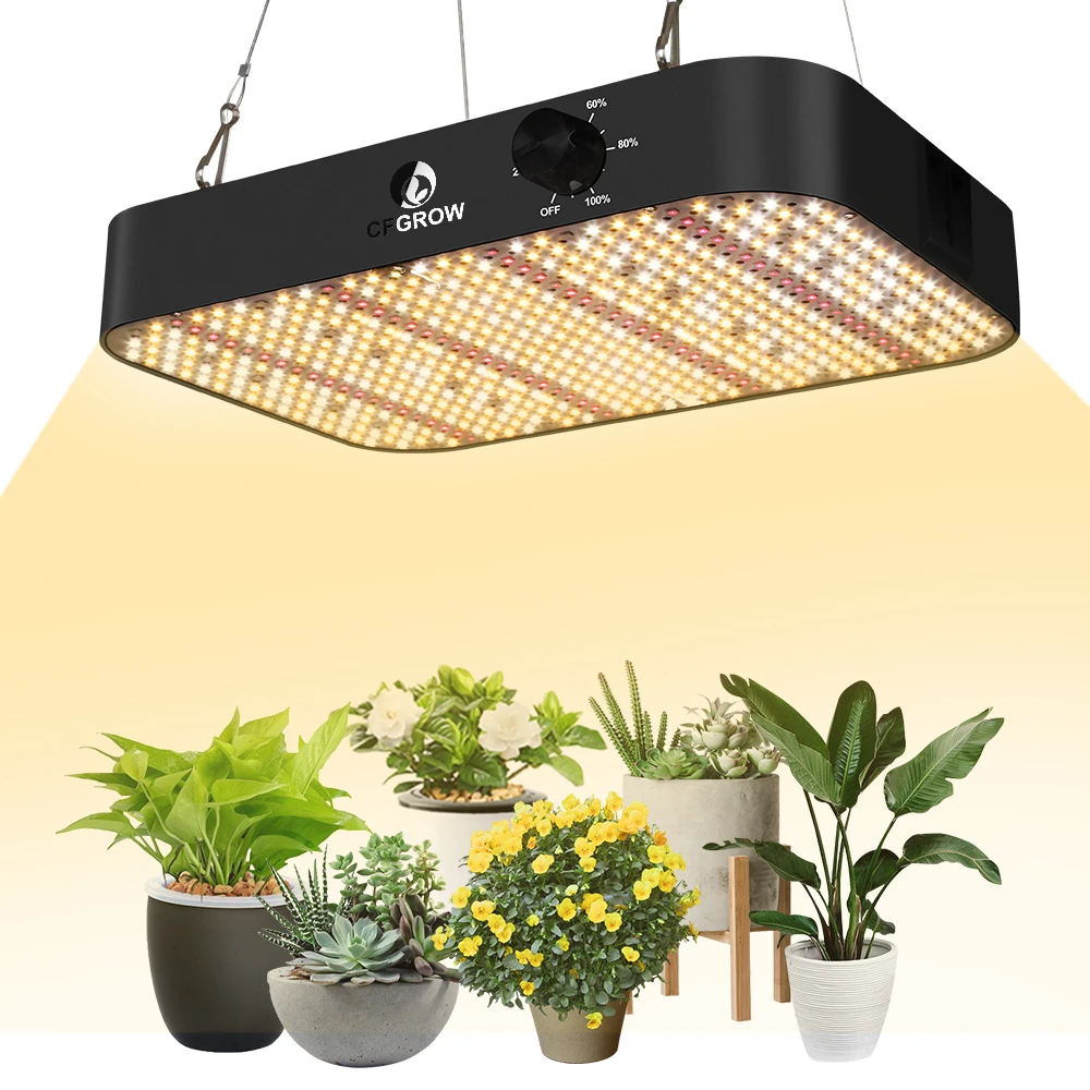 Dimmable LED Plant Growth Light 600/1800W Full Spectrum Veg/Bloom 395-730nm For Indoor Plants & Flower Greenhouse Planting Tents