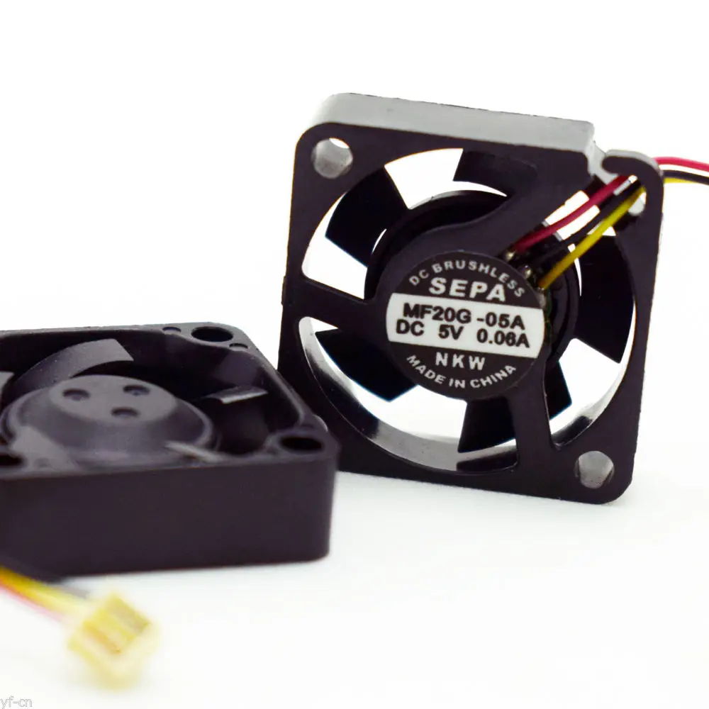 1pc SEPA MF20G-05A 20x20x6mm 2006 DC 5V 0.06A Mini DC Brushless Cooling fan