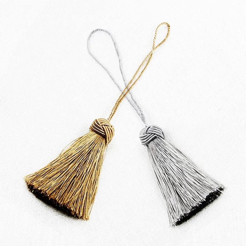 2Pcs/Lots Fluffy Cotton Tassel Hanging Rope Tassel for Sewing Clothing Curtain Fringe Home Decoration Craft Room Accessories