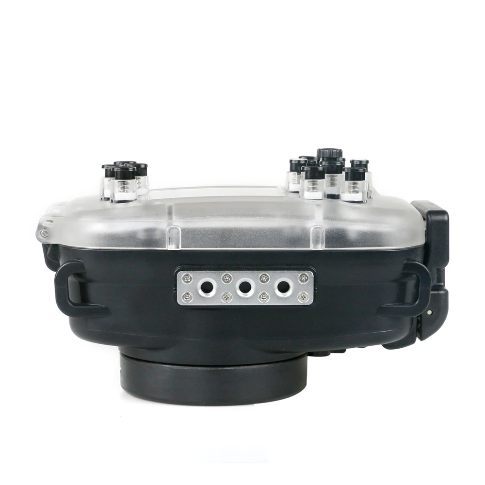 Maquina de mergulho para câmera digital fujifilm x100s, caixa transparente à prova d'água para mergulho, revestimento subaquático