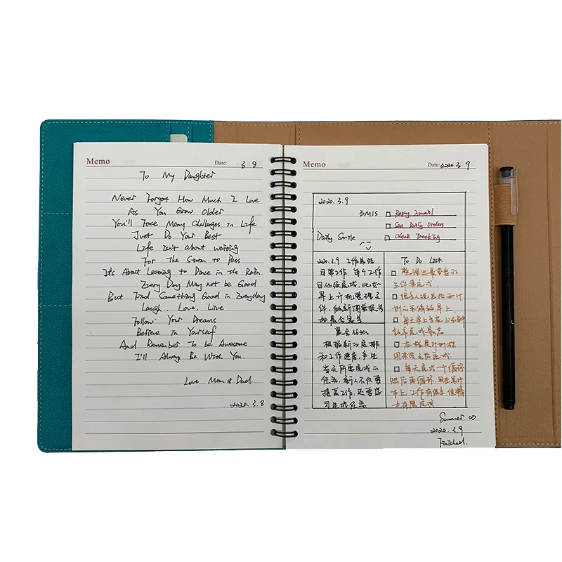 Retro Elastic Bandage A5 Leather Journal Cover Notepad Solid Color Journal Notebook Agenda 2021 Planner Office Plain Notebook