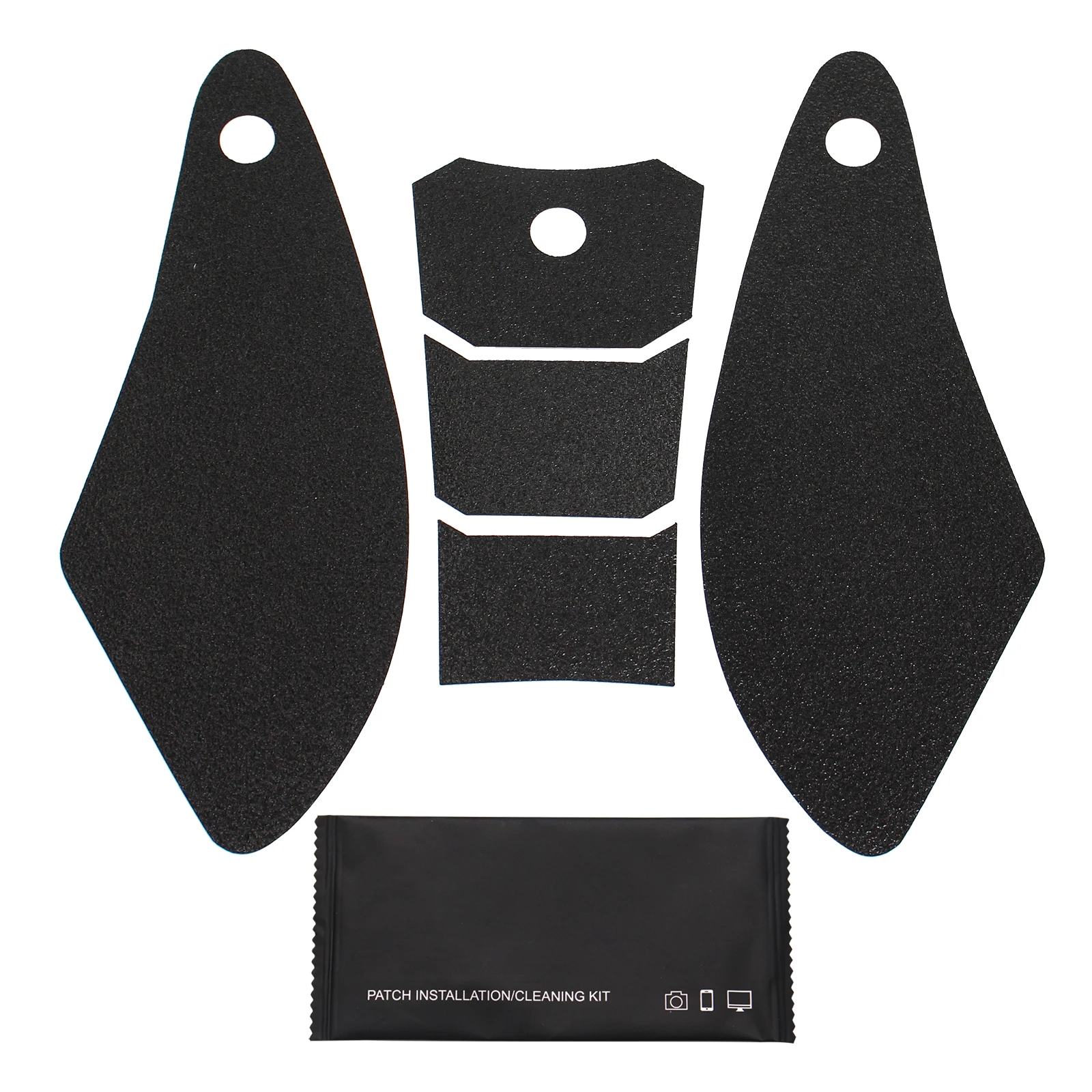 

For KAWASAKI ZX-6 2007-2008 Fuel Tank Protector Stickers Corrosion Resistance Anti-Slip Sticker Motorcycle Black Rubber