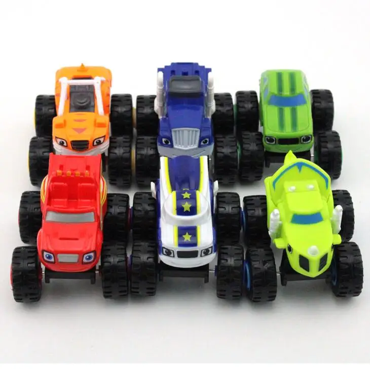 Monstere Machines Car Toys Russian Miracle Crusher Truck Vehicles Figure Blazed Toys For Children Birthday Gifts Blazer Toys