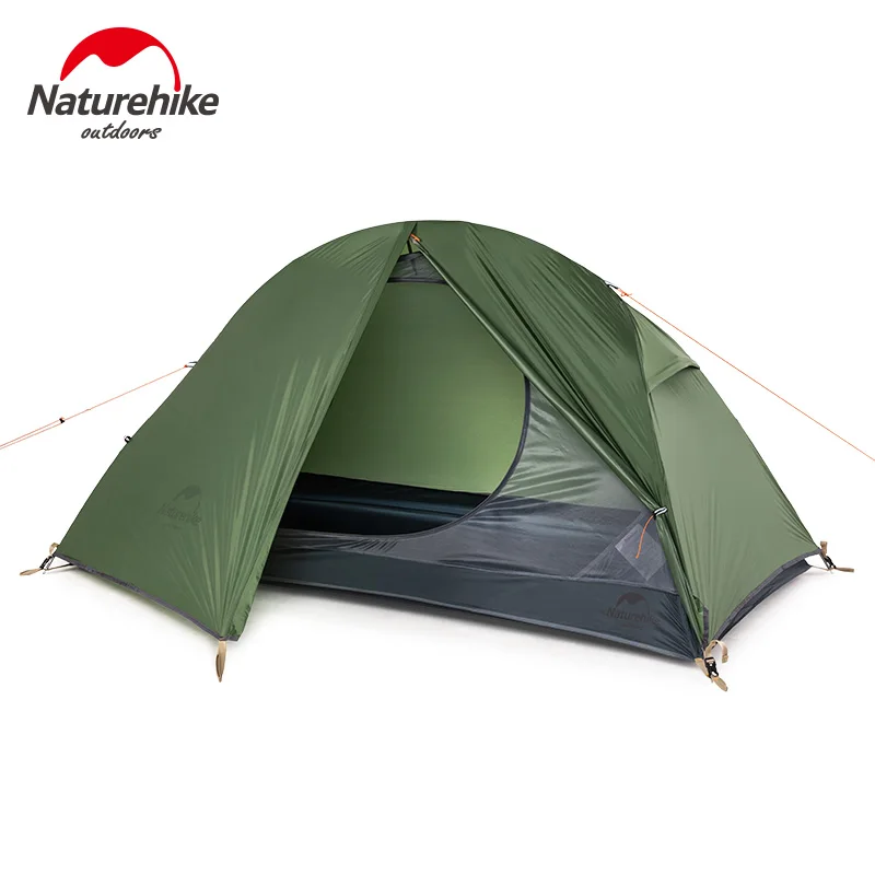 Naturehike 2023 Ultralight Cycling Tent 20D Silicone Portable Camping Tent  1 Man Outdoor Backpack Waterproof Tent With Free Mat