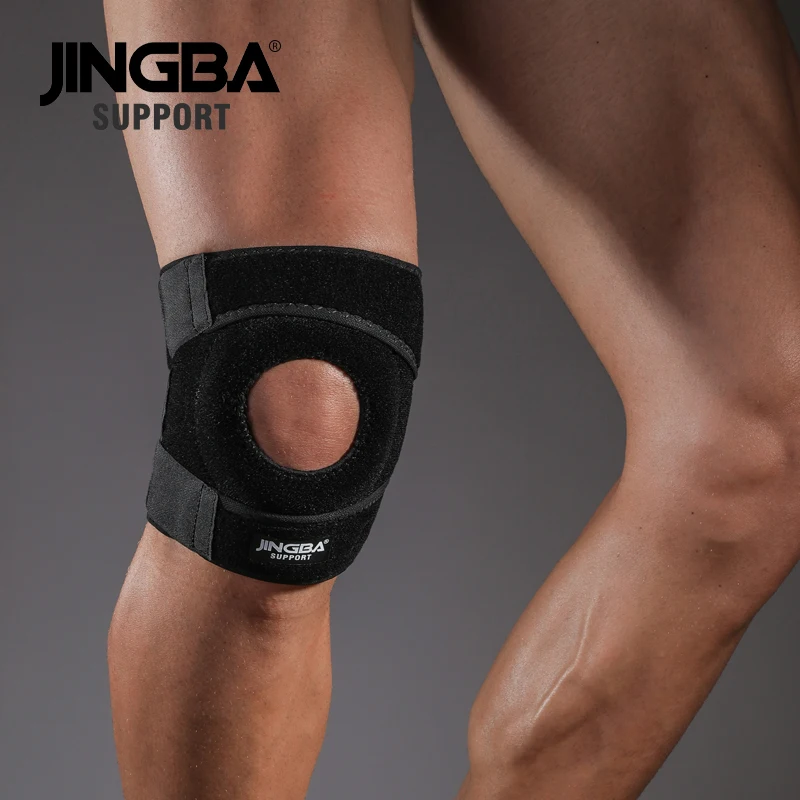 JINGBA SUPPORT 1 PCS Sports Fitness Knee Pads For Joints Protector Kneecap Adjustable Knee Pads Support Joelheira Drop Shipping