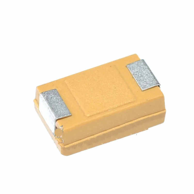 50v10uf Capacitor 106T D Type 7343 Chip Tantalum Capacitor Yellow 100PCS / Lot