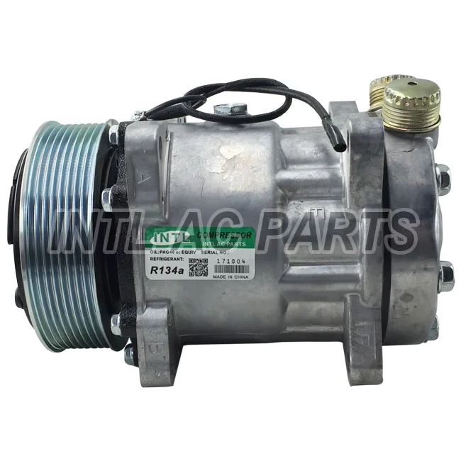 11007314 11007857 11058974 sanden 8053 8069 SD7H15 ac air compressor for DAF/JCB 123/04999/ Volvo trucks FH12/FH16/ Scania 2 3