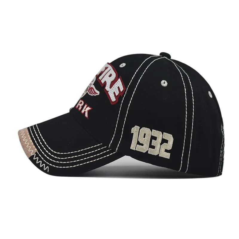 Gorra de béisbol para hombre y mujer, gorro de béisbol con bordado de letras, Snapback, pesca, Chispa, denim lavado, camionero, deportes al aire