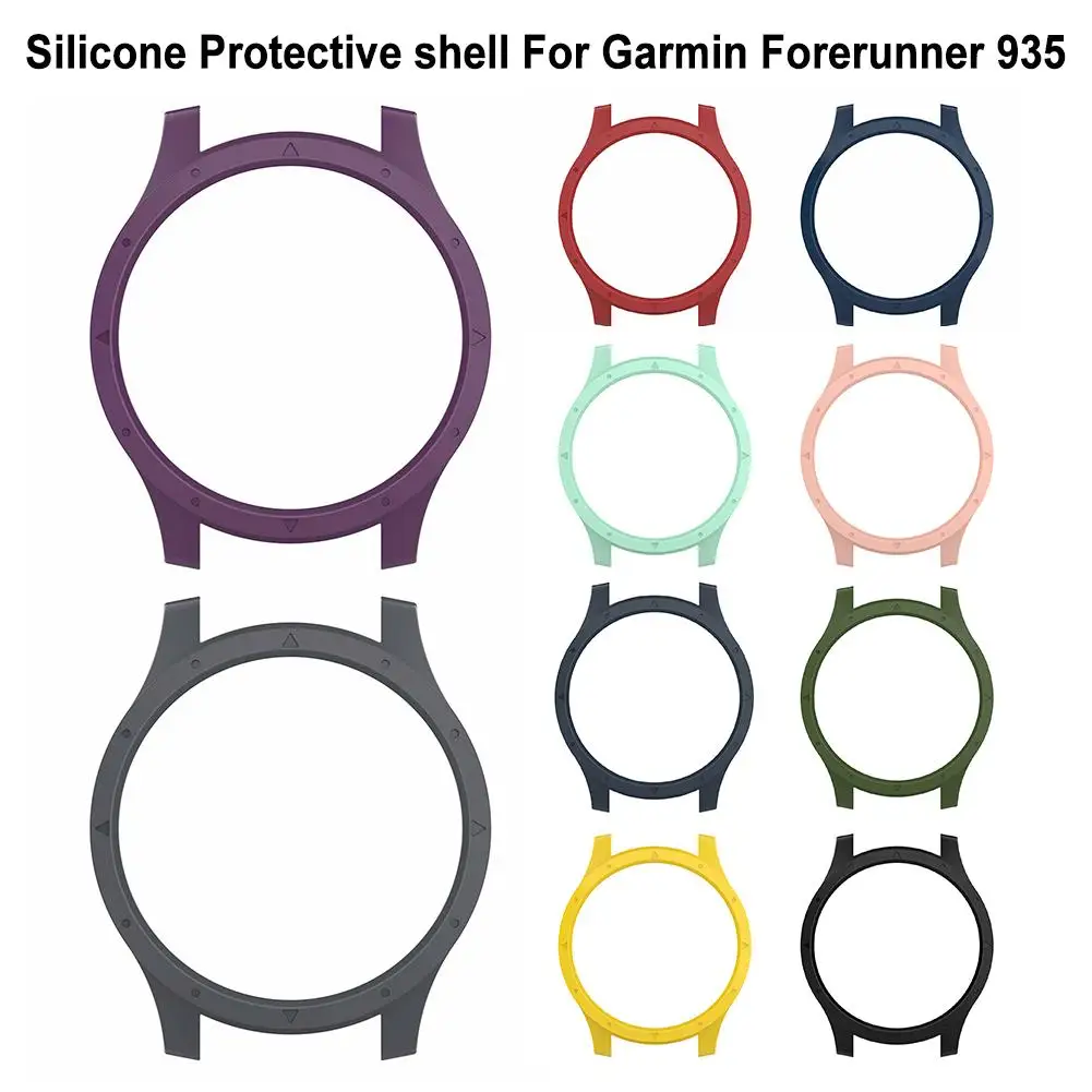 Silicone Protective Case Cover For Garmin Forerunner 935 945 Smart Watch Bracelet Dial Cases Anti-scratch Shockproof Protector