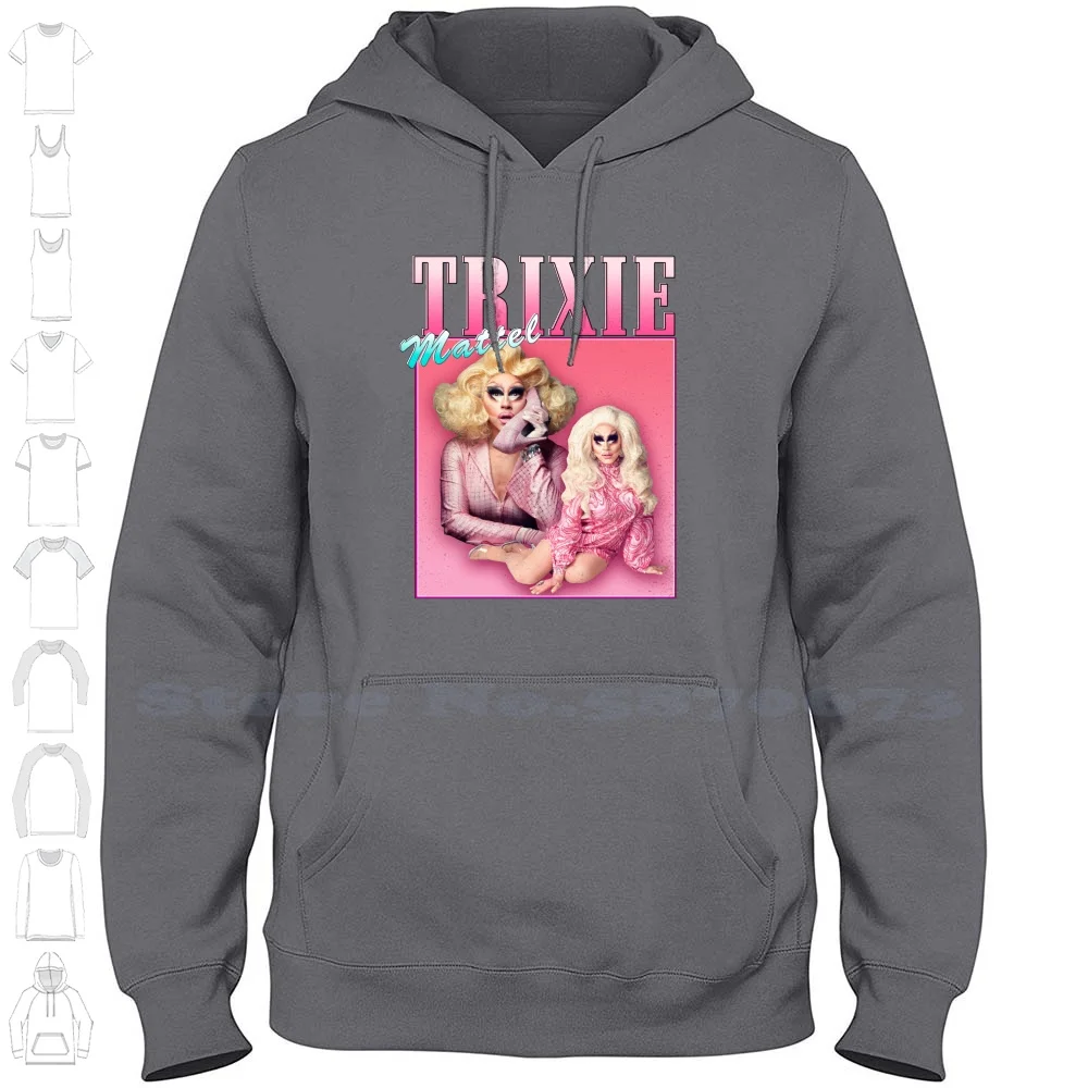 Trixie Mattel Vintage Retro Design 100% Cotton Hoodie T-Shirt Trixie Mattel Drag Queen Rupau Drag Race Rpdr Bianca Del Season 8