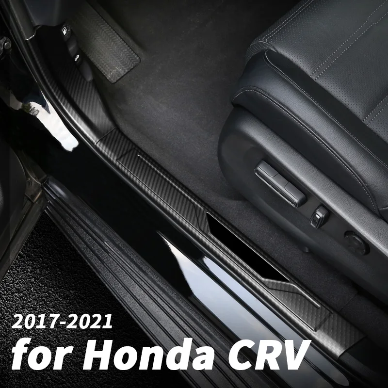 Auto dveře vítejte pedál práh ochrana svléknout se změnil na dekorační příslušenství auto zásoby pro Honda CRV2017 18 19 20 2021