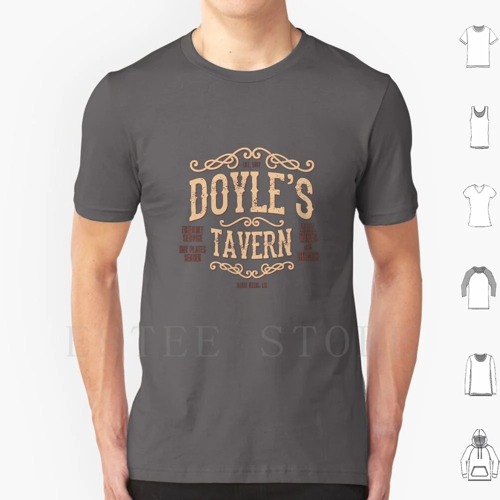 Camiseta Doyle's Tavern con estampado de algodón, videojuego, redención, Doyle Tavern Saint Denis Lemoyne Bar, Pub, cerveza, whisky, Ale, vino