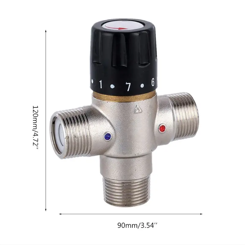 3/4 Inch DN20 Solar Heater Thermostatic Mixing Valve TMV Pipe Valve Thermostat