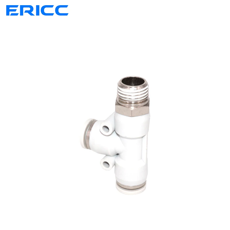 하이 퀄리티 호스 튜브 에어 피팅 BSPT 수나사 파이프 커플러 공압 커넥터, PD 4 6 8 10 12mm, 1/4