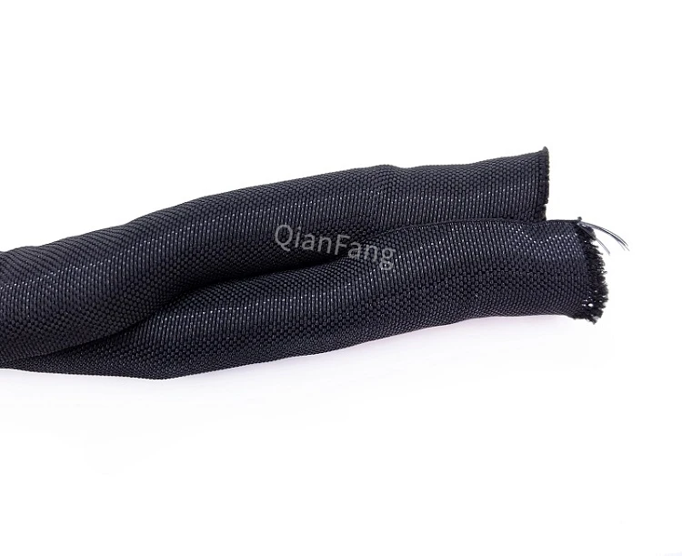 Cable Sleeve Organizer 5mm- 19mm PET Braided Expandable Cable Management Self Closing Loom Split Pipe Wire Wrap Protection White