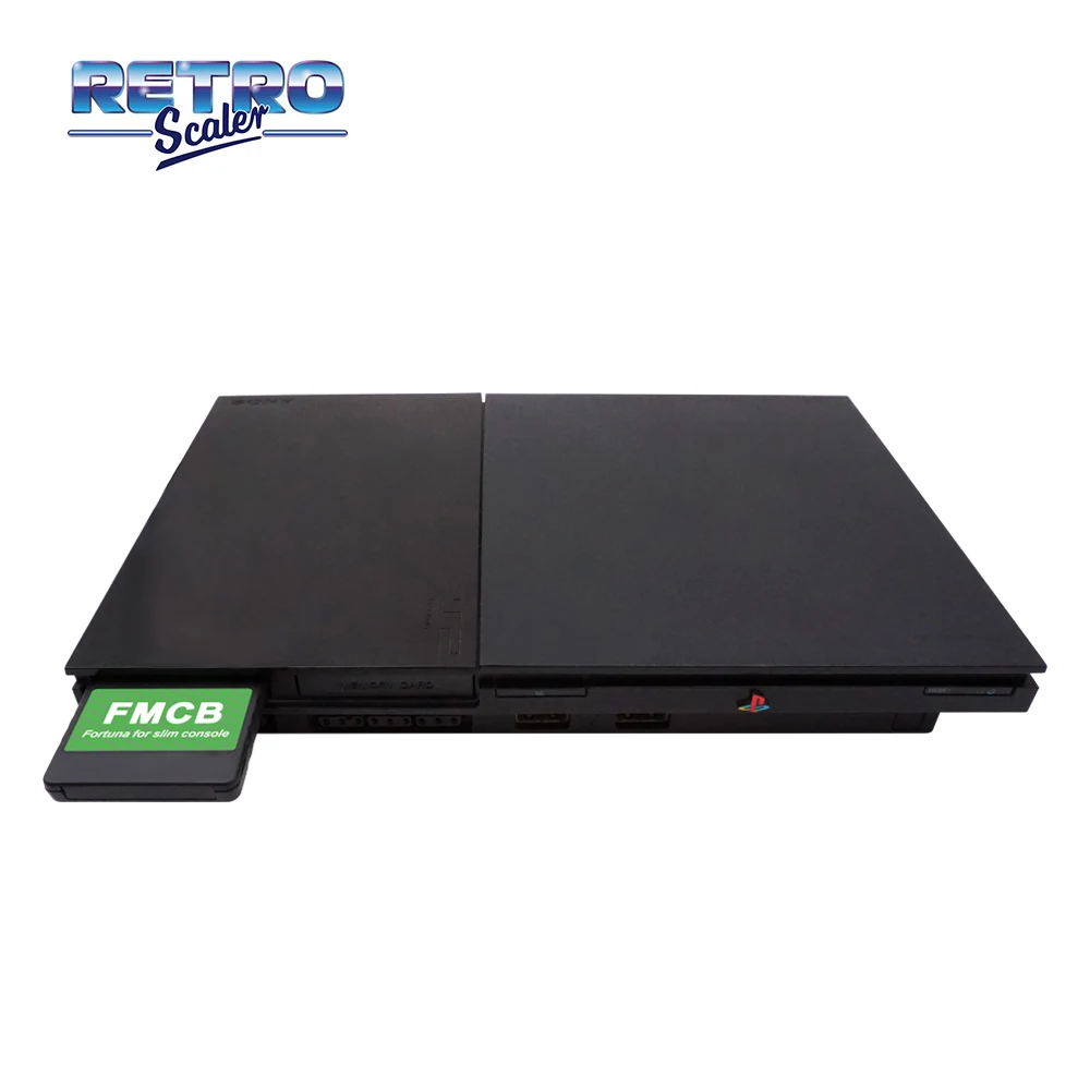 RetroScaler Fortuna Free McBoot FMCB tarjeta de memoria de 8MB, 16MB, 32MB, 64MB, tarjeta de programa para todas las consolas de juegos PS2 Slim