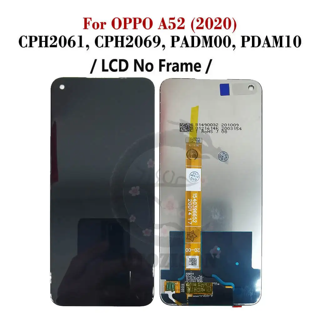 LCD With Frame For OPPO Realme 6 A52 A92 2020 LCD RMX2001 CPH2069 Display Screen Touch Sensor Digitizer Assembly Realme6 Display