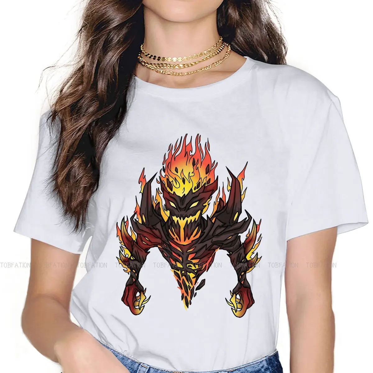 Dota MOBA Support Core Heroes Game Girls T Shirt Shadow Fiend Female Tops Graphic Kawaii Tees Ladies Tshirt