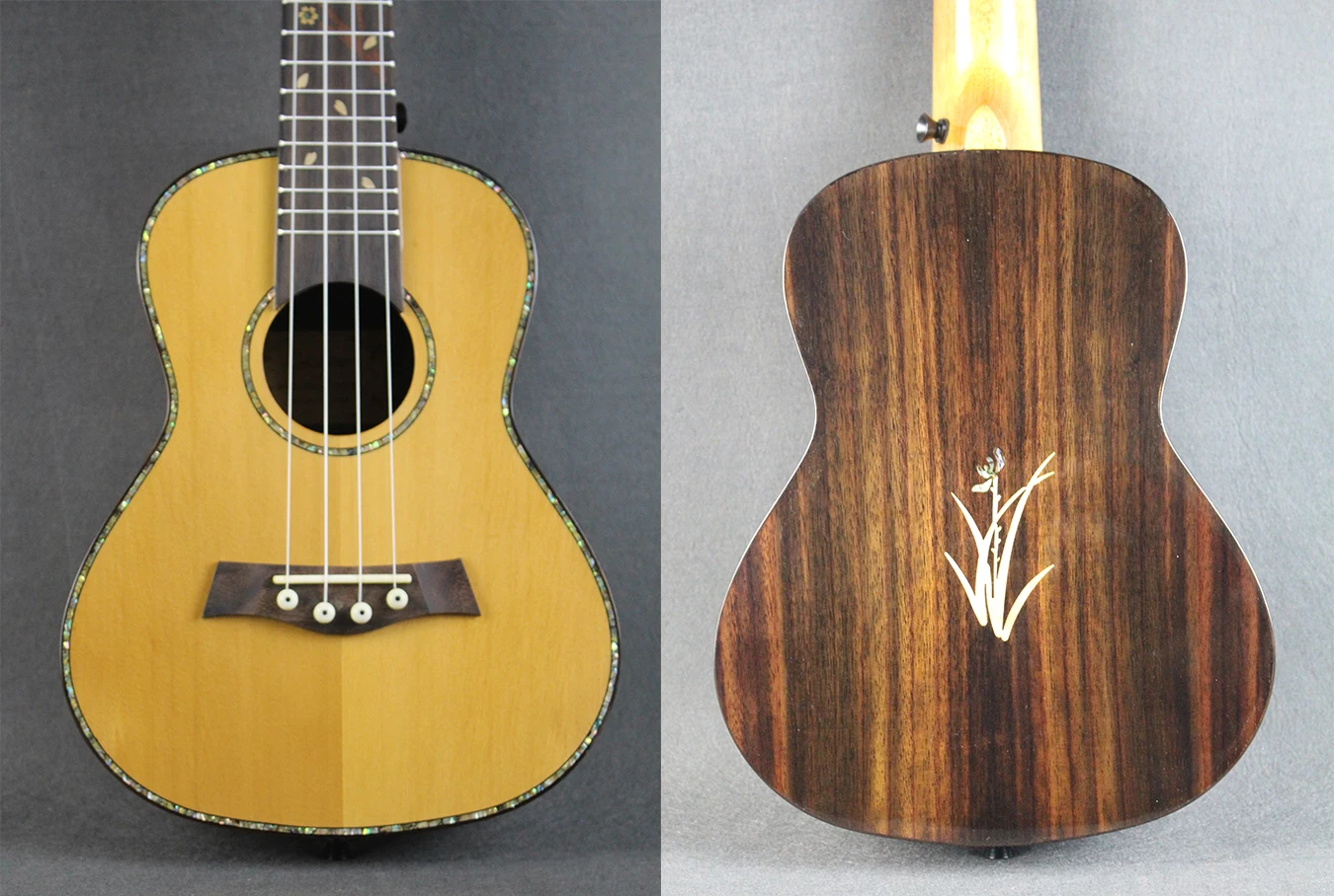 Concert Whole Solid Ukulele Solid Spruce Top & Rosewood Side and Back укулеле 4 струны 4 Strings Guitar With EVA hard Case