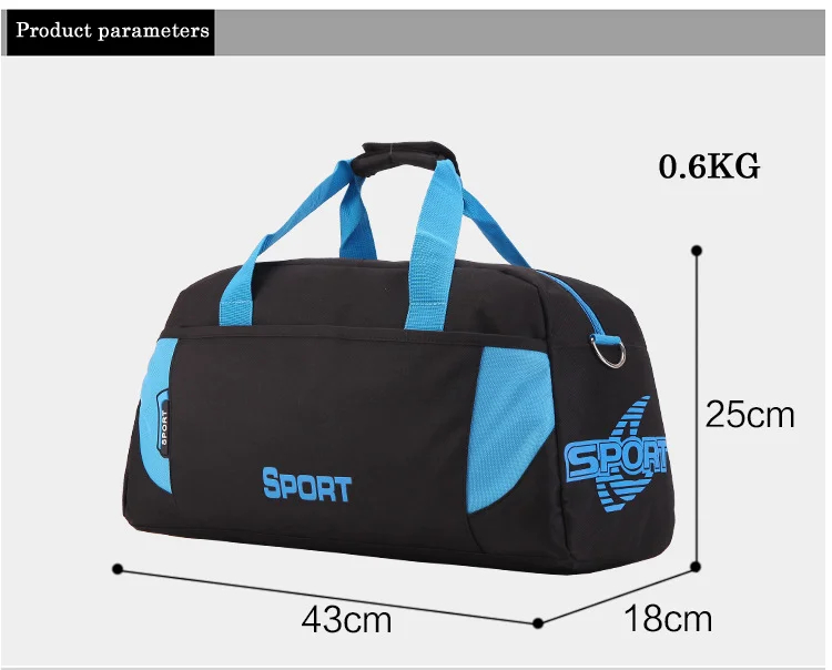 Saco de esporte multifunções durável para homens e mulheres, Sacos de ginástica de treinamento Sacola de ombro Male Fitness Hand Bags, Esportes ao