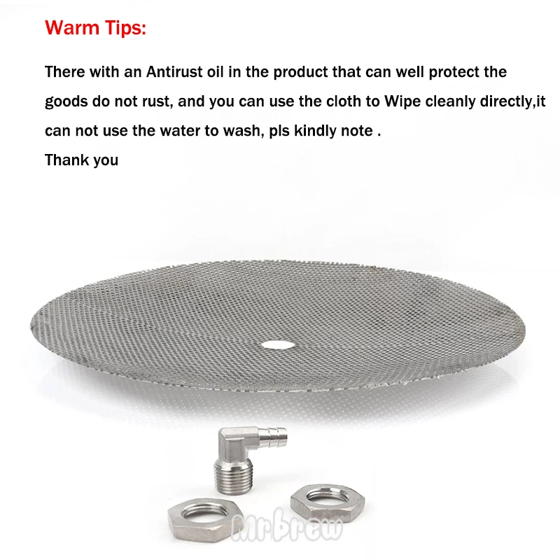 12\'\'(30.5cm) Stainless Steel False Bottom for Homebrew Pot - Converts Into a Mash Tun Homebrew Equipment Kettle 3/8\'\' Barb Tools