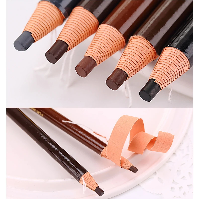 5pcs Eyebrow Pencil Makeup 1818 Eyebrow Enhancers Cosmetic Art Waterproof Stereo Types Coloured Beauty Pen Tools Cheap Free ship