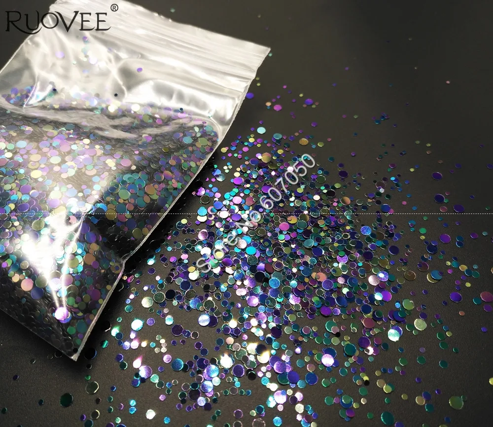 

10Gram-Chameleon COLOR Glitter Mix Metallic Luster Round Dot Shape Nail Art for DIY Craft Deco Makeup Facepaint Accessories