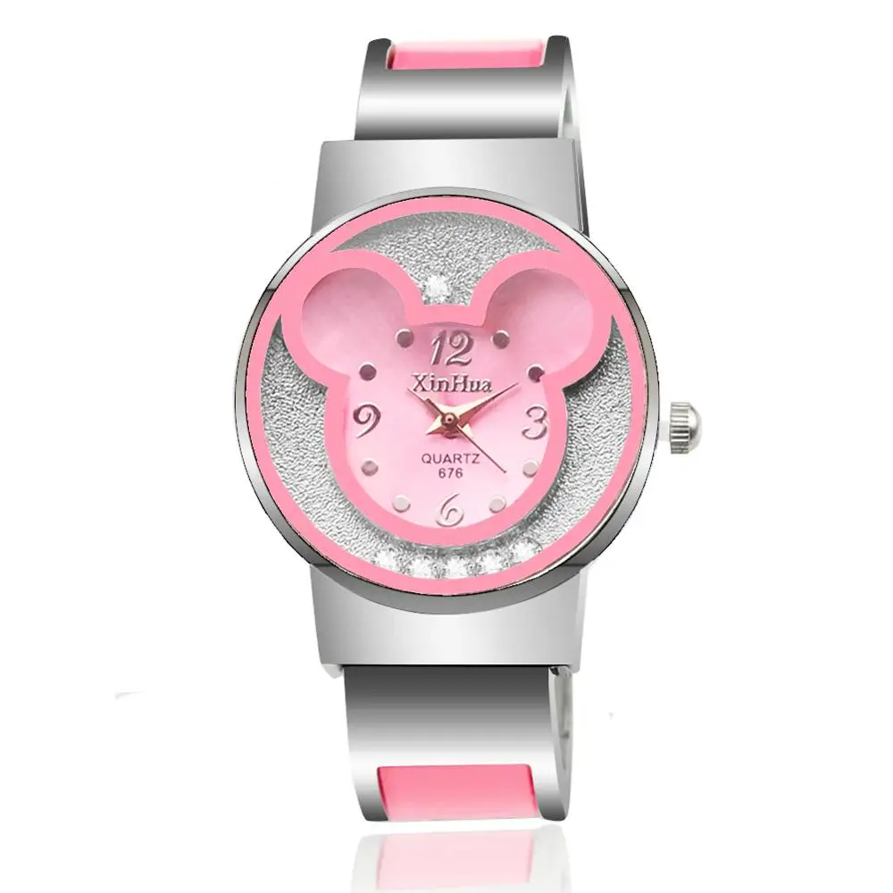 UTHAI CQ03 Kids Quartz Watch Cartoon Children wrist Watches Quartz Baby Clock Girls Boys Gifts Mouse 2020 reloj steel