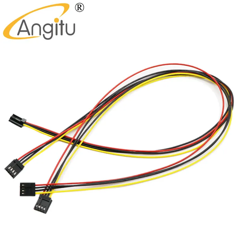 La femmina di Angitu ITX FDD Floppy 4Pin alla piccola alimentazione elettrica del convertitore 4pin della femmina 4pin conduce il cavo Cord-30CM 50CM