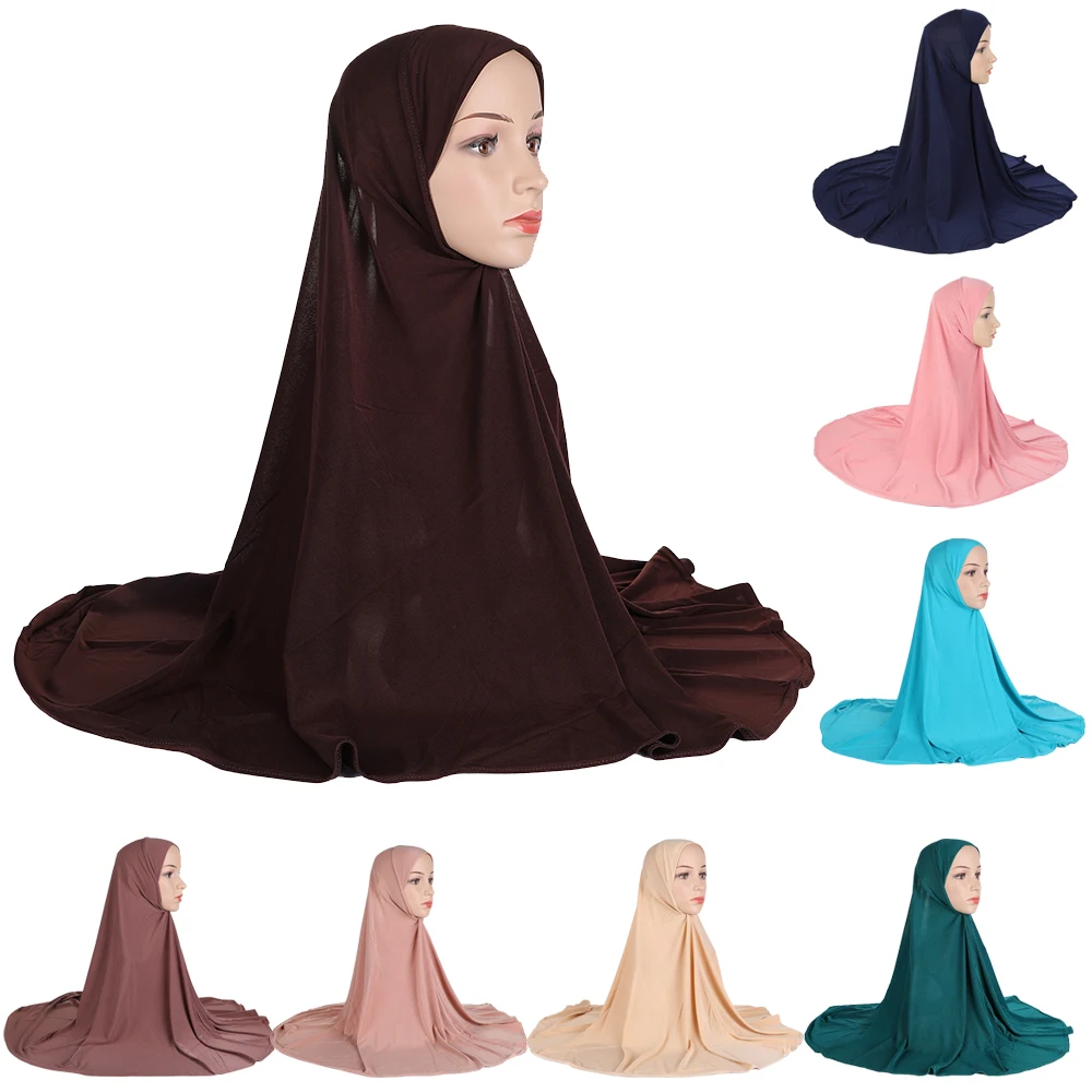 

Muslim Women Scarf Hijab Headsacrf Wrap Oversized Hat Caps Shawl Bandana Islamic Turban Full Cover Niquabs Prayer Garment Hat