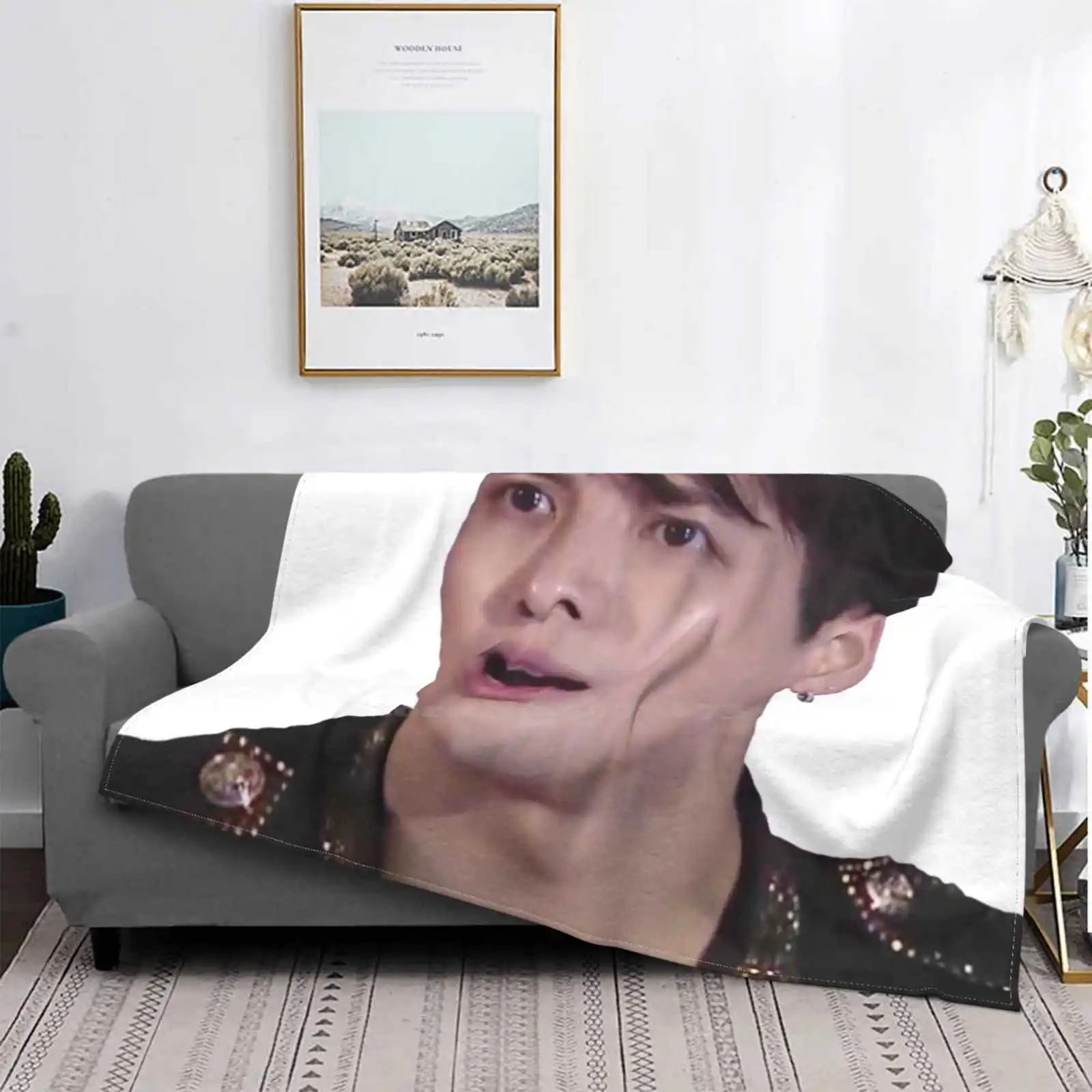 Jackson Wang Shocked Reactiion To Jyp All Sizes Soft Cover Blanket Home Decor Bedding Teamwang Jackson Wang Wang Jackson Got7