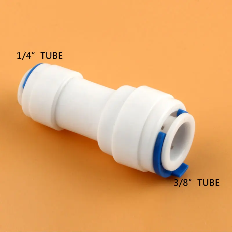 Water Purifiers System Filter 1546 Through Water Purifier plastic quick pipe tube Connector 1/4