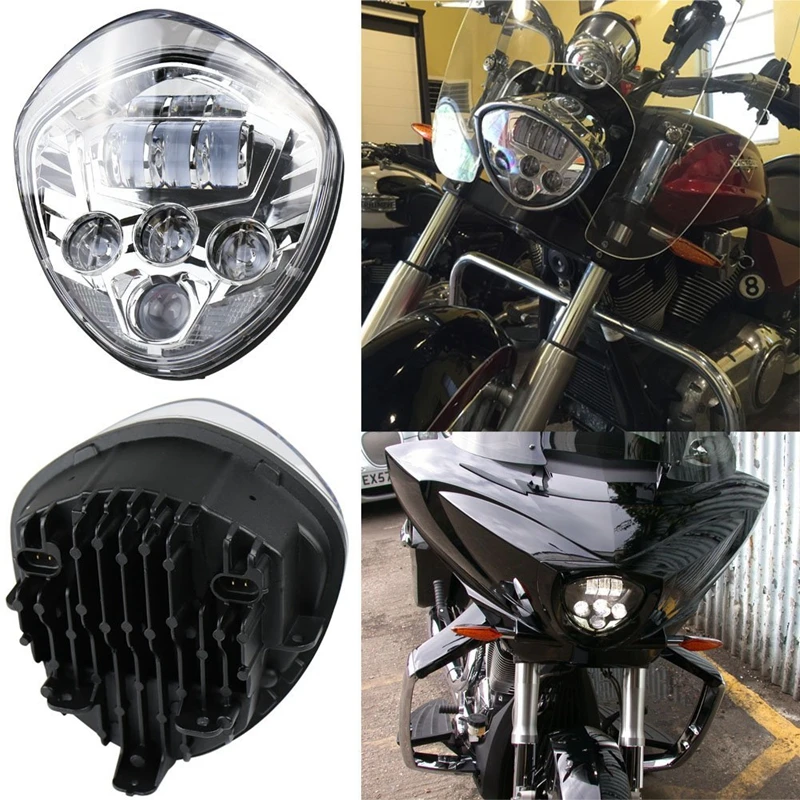 

For Victory Motorcycle Led headlights For Victory Cross Country Vegas Models Hi Low Beam 60W Front Driving Lights