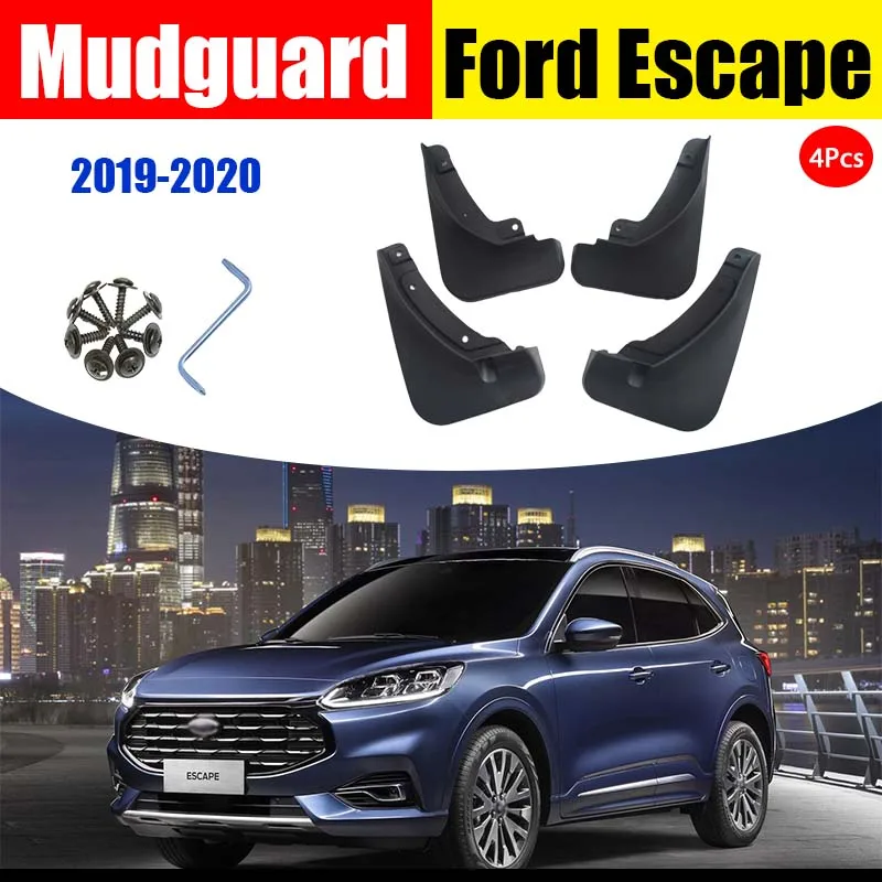 Car Mudflaps FOR Ford Escape 2019-2020 Mudguards Splash Mud Flap Guard Fenders Mudguard Accessories Auto Styline Front Rear