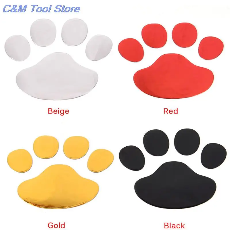 Car styling auto motorcycle decor 3D Dog Paw Footprint PVC car stickers decal dog bear cat animal foot print sticker