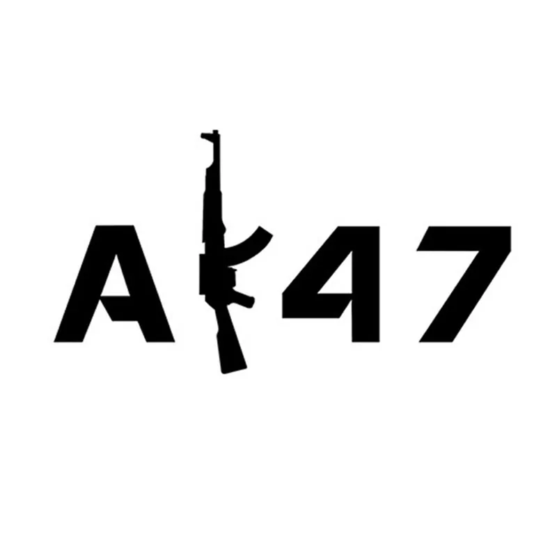 

Personality AK47 Fun Car Sticker Accessories Laptop Decal KK Vinyl PVC 15cm*8cm