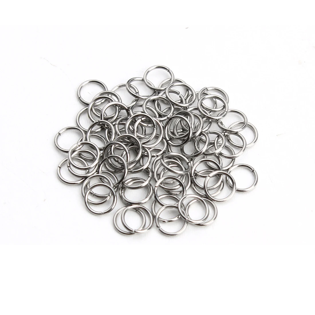 1Box 3-10mm Mixed Edelstahl Offene Binderinge Split Ringe Anschlüsse Für Diy Schmuck Machen DIY Halskette handwerk Zubehör – Detail 8