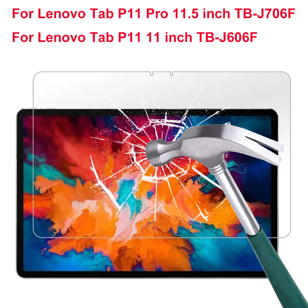 

9H Tempered Glass Membrane For Lenovo Tab P11 Pro 11.5 TB-J706F Screen Protector P11 11 Inch TB-J606F Tablet Protective Film