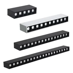 Dimmable Ceiling lamp LED down light 10W20W30W 40W line light strip creative linear strip living room corridor light lighting