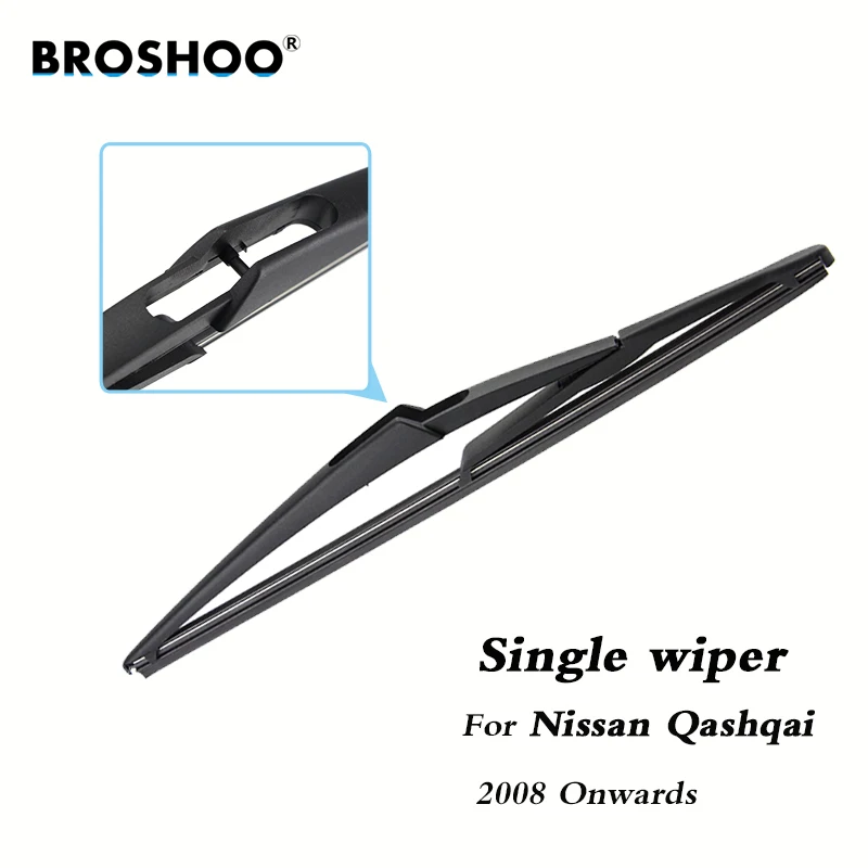 BROSHOO Car Rear Wiper Blades Back Windscreen Wiper Arm For Nissan Qashqai Hatchback (2008-) 305mm,Windshield Auto Styling