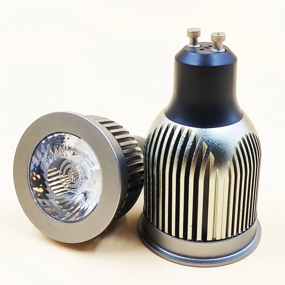 GD-bombilla de haz de 15 grados Gu10, 7W, 9W, 12W, 15W, Gu10, AC220V, E27, foco LED regulable, MR16, 12V, foco LED con aluminio puro