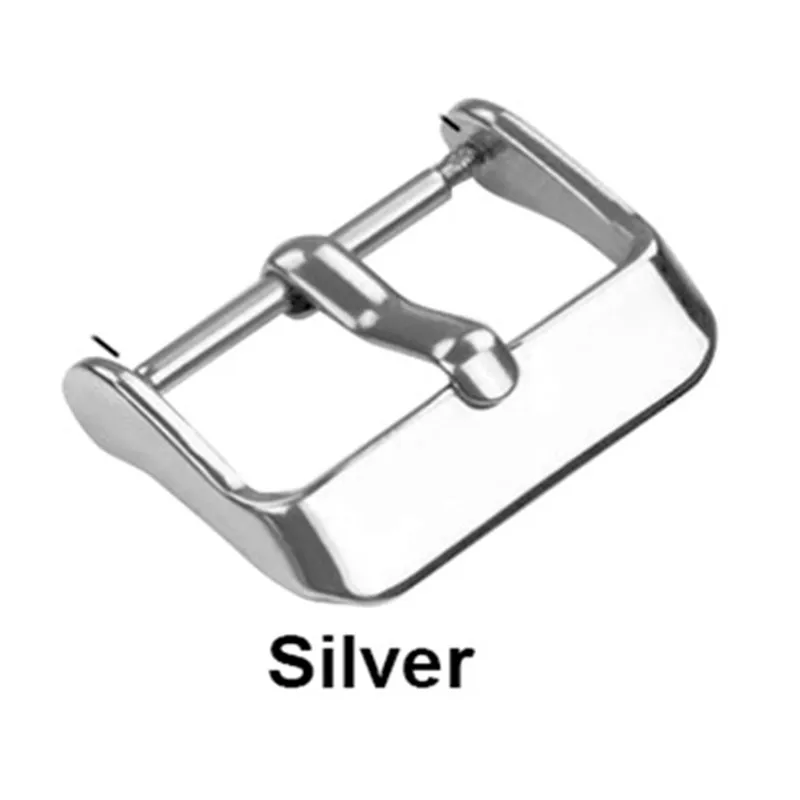 10PCS/Lot Watch Buckle 304 Stainless Steel Watch Buckles Shiny 10MM 12MM 14MM 16MM 17MM 18MM 19MM 20MM 21MM 22MM 24MM