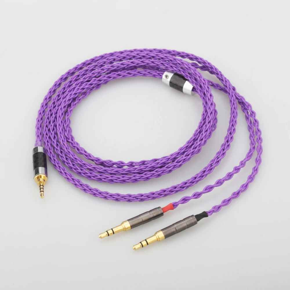 High Quality HIFI 8 Cores Silver Plated Headphone Upgrade Cables for Sundara Aventho focal elegia t1 t5p D7200 D600 D7100MDR-Z7