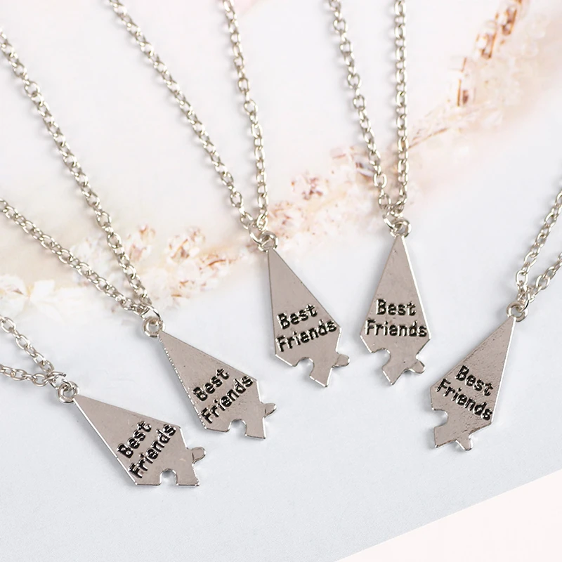 Best Friends Necklace Creative Five-Pointed Star Pendant Alloy Accessories Men And Women Friendship Chain Fashion Jewelry Gift