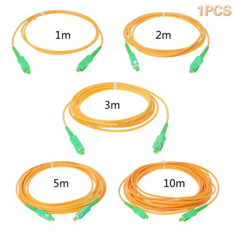 SC/APC-SC/APC-SM Sợi Dây Dây Nhảy Cáp SM Simplex Chế Độ Đơn Quang Cho Mạng 1M, 2M, 3M, 5M, 10M