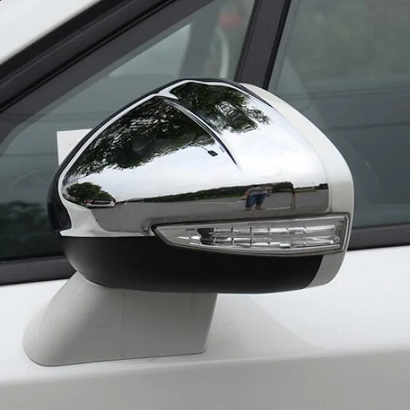 Tonlinker Exterior Car Rearview mirror Cover for CITRO-N DS4 S/DS5 LS/DS6 2013-20 Car Styling 2 PCS ABS Chrome Cover stickers